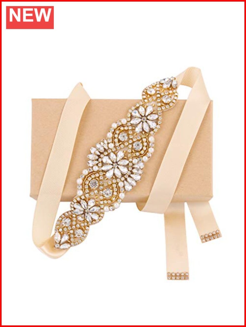 Handmade Crystal Rhinestone Bridal Belt Sash for Wedding Evening Dress